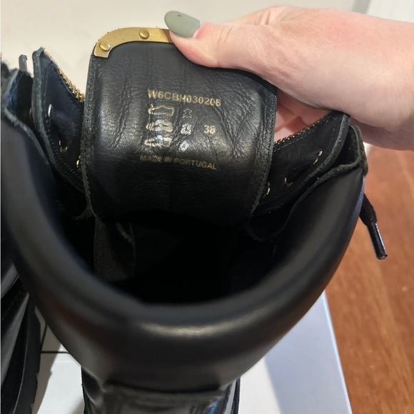 Balmain Black Leather Taiga Moto Biker Ranger Boots - Picture 5 of 8